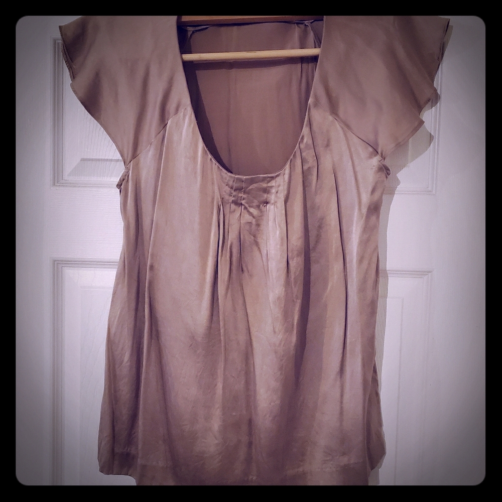 Jacob Gold Cap Sleeve Blouse